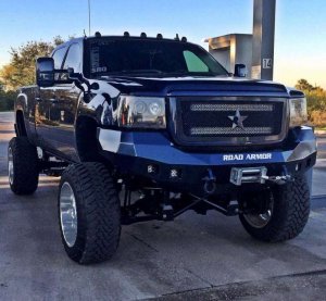 Chevrolet 2500 Front Bumper - Road Armor - Stealth Winch - Tex Blk - `11-`14